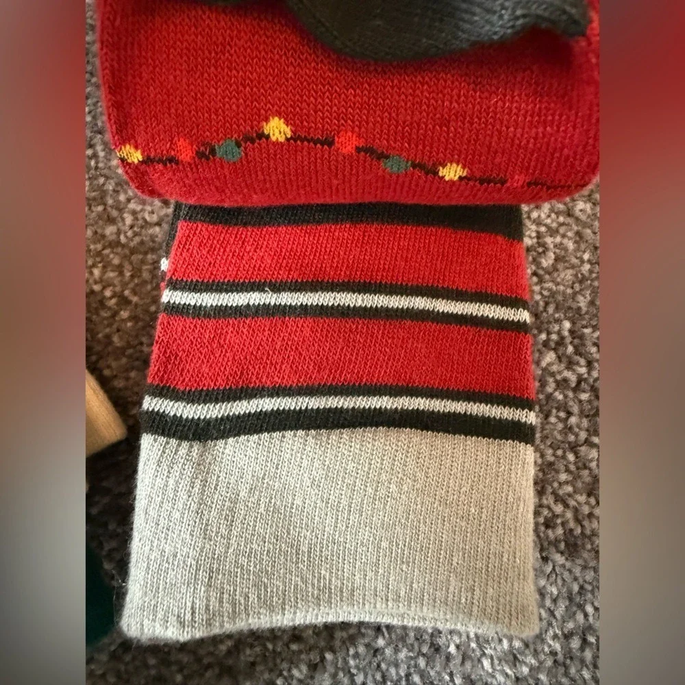 NWT 2 Pack Bundle Club Room Men's Crew Socks  Holiday Christmas‎ Size 8-13